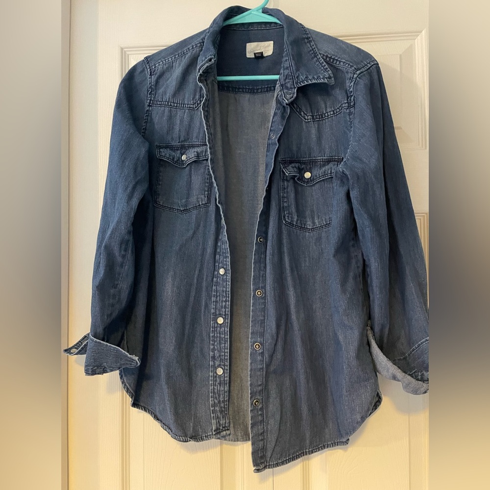 Jean button down